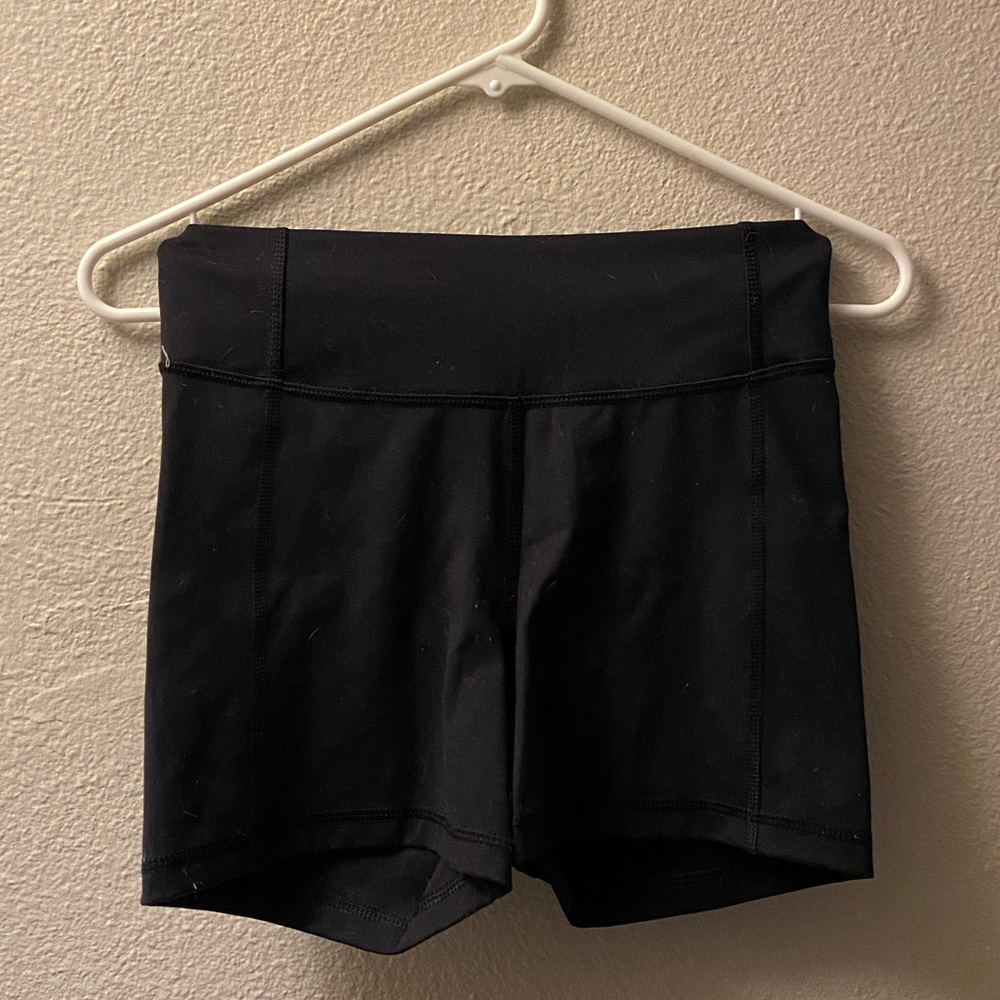 All in motion target brand black athletic spandex shorts